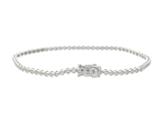 Jewellery - TENNIS BRACELET, 18K white gold - View 2