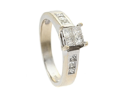 Jewellery - RING, 14K white gold - View 1