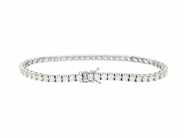 Jewellery - TENNIS BRACELET, 18K white gold - View 2