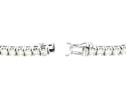 Jewellery - TENNIS BRACELET, 18K white gold - View 3
