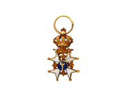 Medals, MINIATURE, 18K gold, in auction: General – Tuesday 16 September