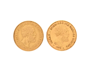 Coins, 2 COIN, 21,6K gold, in auction: General – Tuesday 16 September
