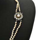 Jewellery - PEARL NECKLACE, two rows - View 2