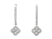 Jewellery - EARRINGS, 18K white gold - View 1