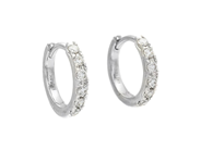 Jewellery - HOOP EARRINGS, 18K white gold - View 1