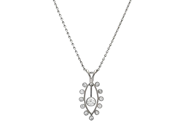 Jewellery, PENDANT WITH CHAIN, platinum/18K white gold, in auction: Classic – Saturday 27 September