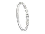 Jewellery - FULL ETERNITY RING, 18K white gold - View 1