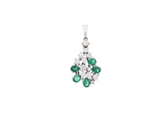 Jewellery, PENDANT, 18K white gold, in auction: Classic – Saturday 27 September