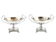 Silverware, SALT CELLARS, one pair, in auction: Classic – Saturday 27 September