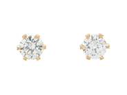 Jewellery - SOLITAIRE EARRINGS, 18K gold - View 1