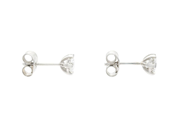 Jewellery - SOLITAIRE EARRINGS, 18K white gold - View 2