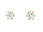Jewellery - SOLITAIRE EARRINGS, 18K gold - View 1