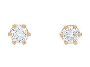 Jewellery - SOLITAIRE EARRINGS, 18K gold - View 1