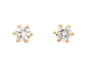 Jewellery - SOLITAIRE EARRINGS, 18K gold - View 1