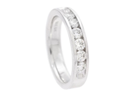 Jewellery - ETERNITY RING, 18K white gold - View 1
