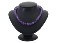 Jewellery, NECKLACE, amethyst beads approx. 10 mm, in auction: Lilla jewellery – Tuesday 23 September