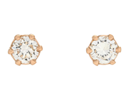 Jewellery - SOLITAIRE EARRINGS, 18K gold - View 1