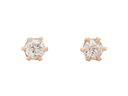 Jewellery - SOLITAIRE EARRINGS, 18K gold - View 1