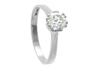 Jewellery, SOLITAIRE RING, 18K white gold, in auction: Classic – Saturday 27 September