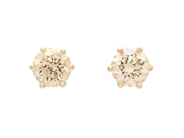 Jewellery, SOLITAIRE EARRINGS, 14K gold, in auction: Lilla jewellery – Tuesday 23 September