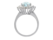 Jewellery - CLUSTER RING, 18K white gold - View 2