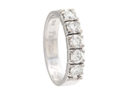 Jewellery, ETERNITY RING, 18K white gold, in auction: Lilla jewellery – Tuesday 23 September