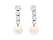 Jewellery, PEARL EARRINGS, platinum, in auction: Classic – Saturday 27 September