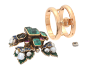 Jewellery - BROOCH, gilt silver - View 2