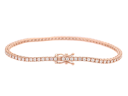 Jewellery - TENNIS BRACELET, 18K rose gold - View 2