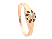 Jewellery, SOLITAIRE RING, 14K gold, in auction: General – Tuesday 30 September