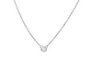 Jewellery, PENDANT/CHAIN, 18K white gold, in auction: Lilla jewellery – Tuesday 23 September