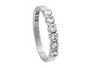 Jewellery, ETERNITY RING, 18K white gold, in auction: Lilla jewellery – Tuesday 23 September