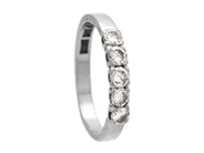 Jewellery, ETERNITY RING, 18K white gold, in auction: Lilla jewellery – Tuesday 23 September