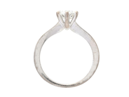 Jewellery - SOLITAIRE RING, 18K white gold - View 2
