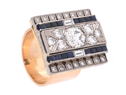 Jewellery, RING, 18K gold/white gold, in auction: Classic – Saturday 27 September