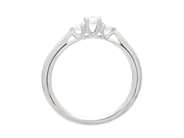 Jewellery - THREE STONE RING, 18K white gold - View 2