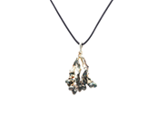Jewellery - PENDANT, silver-plated algae - View 1