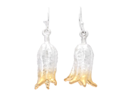 Jewellery - EARRINGS, silver- and gold-plated flower - View 1
