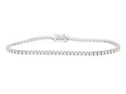 Jewellery - TENNIS BRACELET, 18K white gold - View 1