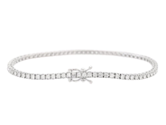 Jewellery - TENNIS BRACELET, 18K white gold - View 2