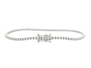 Jewellery - TENNIS BRACELET, 18K white gold - View 2