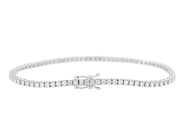 Jewellery - TENNIS BRACELET, 18K white gold - View 2