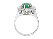 Jewellery - CLUSTER RING, 18K white gold - View 2