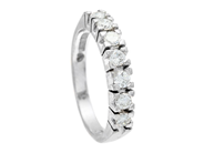 Jewellery, ETERNITY RING, 18K white gold, in auction: Lilla jewellery – Tuesday 23 September