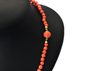 Jewellery - NECKLACE, beads of coral - View 2