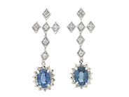Jewellery - EARRINGS, 18K white gold - View 1