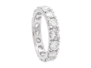 Jewellery - FULL ETERNITY RING, 18K white gold - View 1