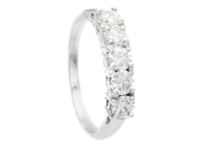 Jewellery - ETERNITY RING, 14K white gold - View 1