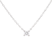 Jewellery - SOLITAIRE NECKLACE, platinum - View 1