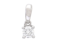 Jewellery - SOLITAIRE PENDANT, 18K white gold - View 1